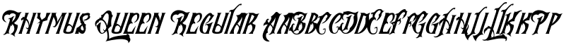 Rhymus Queen font download