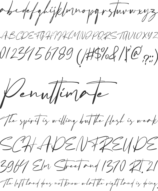 Fatigod font preview