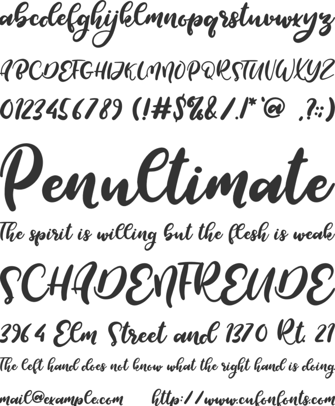 Ratouruk font preview