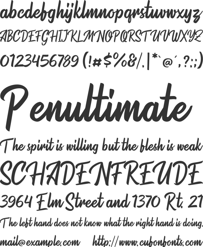 warrington font preview