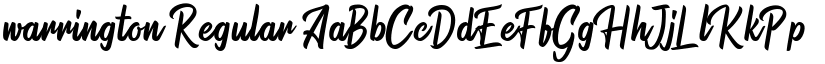 warrington Regular font