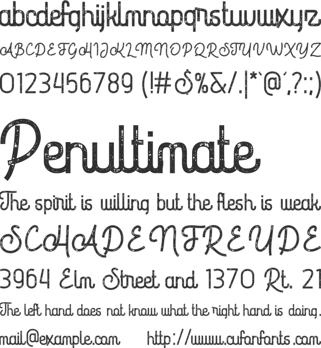 Dungeons font preview