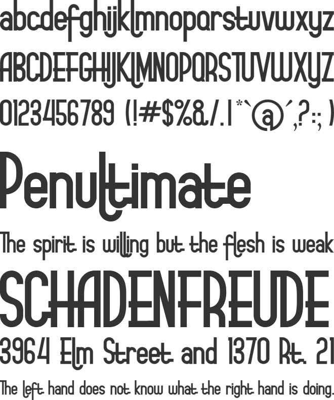 starblack font preview