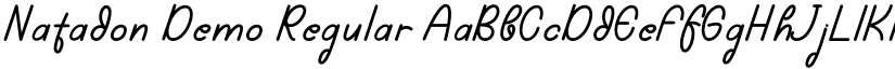 Natadon Demo Regular font