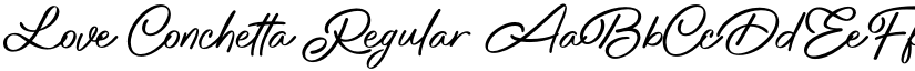 Love Conchetta Regular font