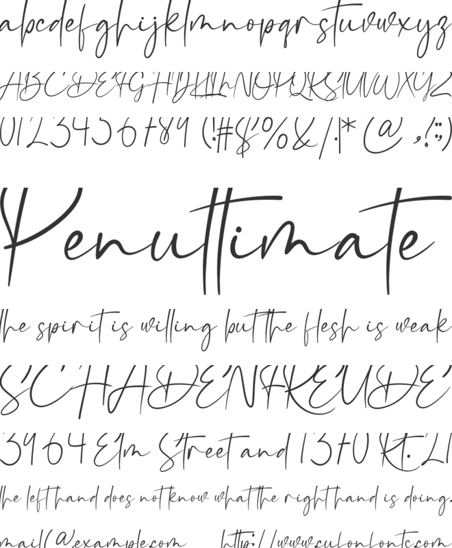 Mellinda Creative font preview