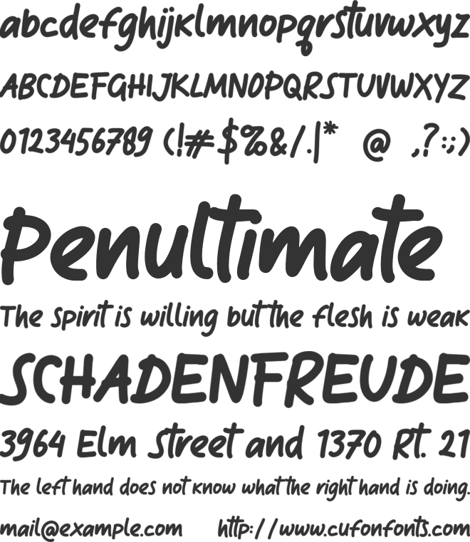 Klefont Mooncrat font preview