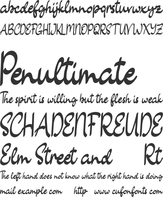 Sweetlilly FREE font preview