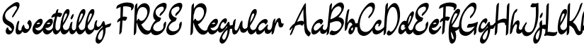 Sweetlilly FREE Regular font