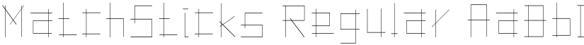 MatchSticks Regular font