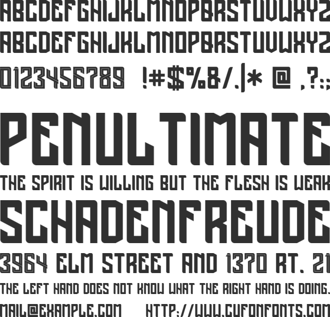 Madnificent font preview