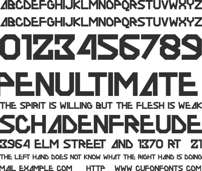 AGOXES GAME font preview