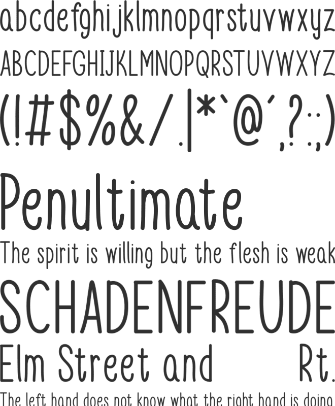 Stay Happy font preview