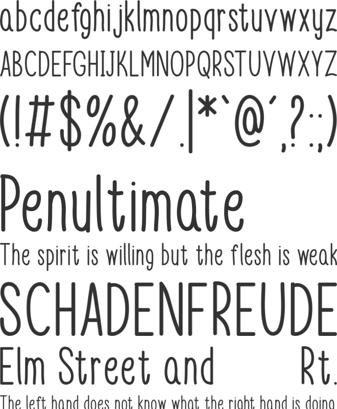 Stay Happy font preview