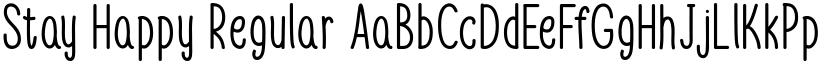 Stay Happy Regular font