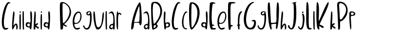 Childkid Regular font