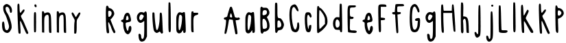 Skinny font download