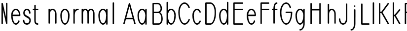 Nest normal font