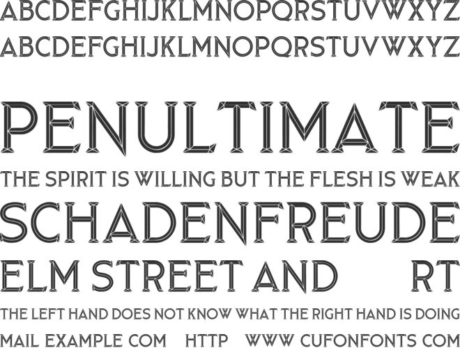 Troy font preview