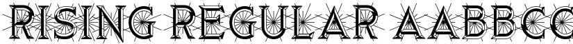 Rising Regular font