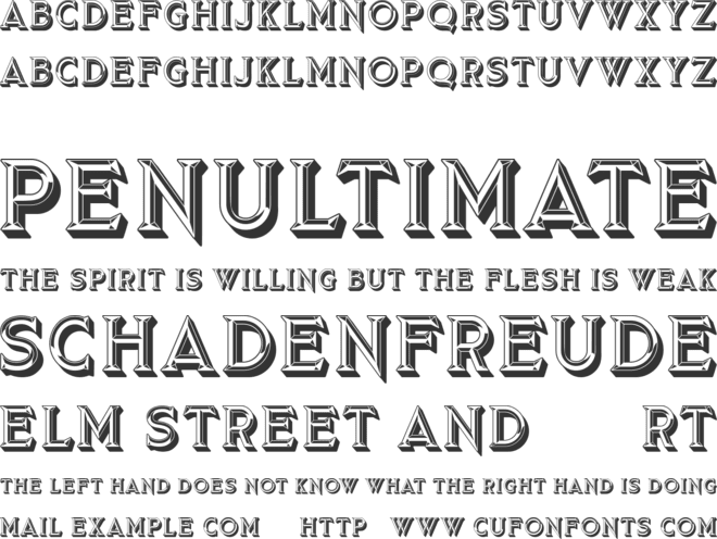Gambler font preview