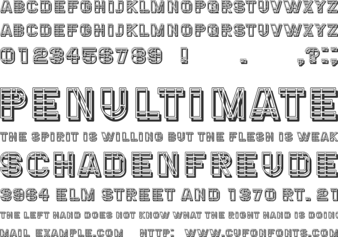 Gismo font preview