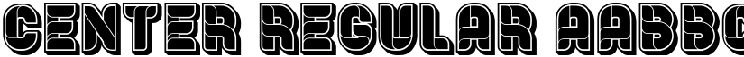 Center Regular font
