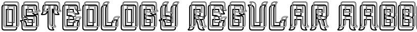 Osteology Regular font