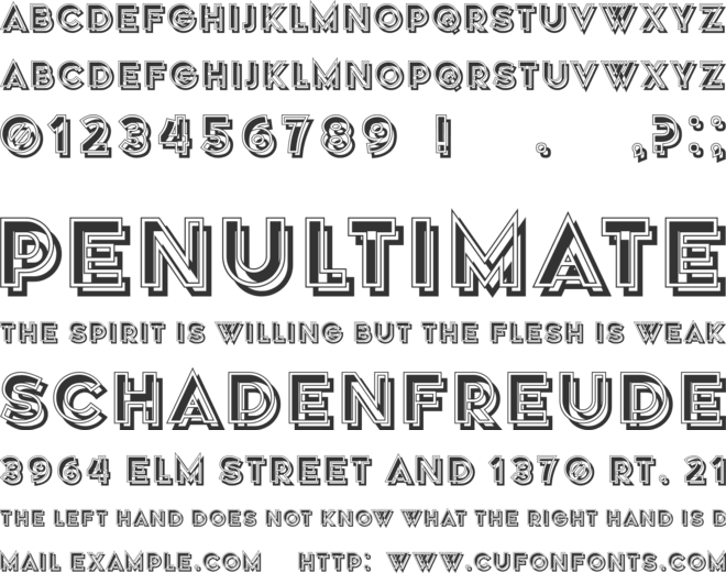 Speaker font preview