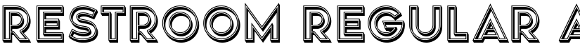 Restroom Regular font