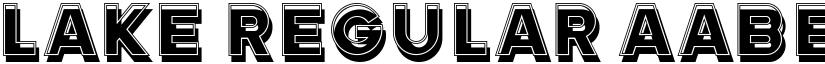 Lake Regular font
