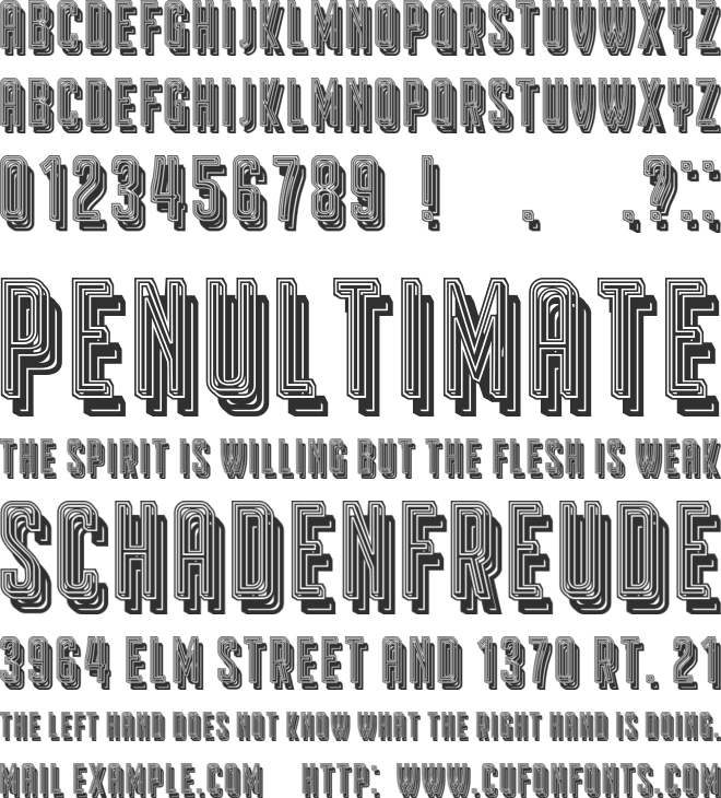 Roma font preview