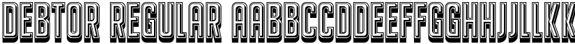 Debtor Regular font