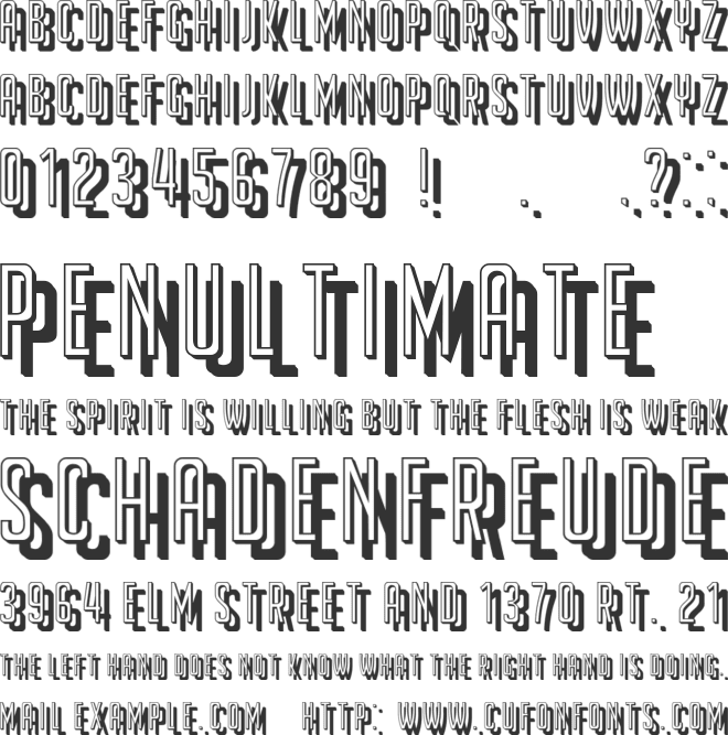 Underman font preview