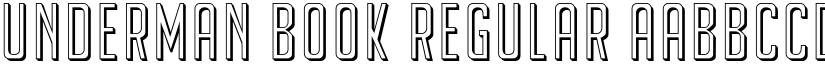 Underman Book Regular font