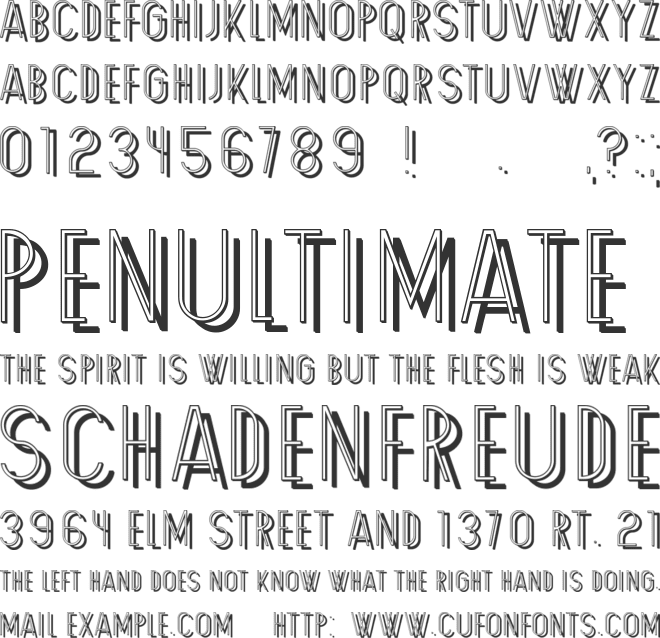 Familie font preview