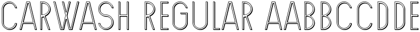 Carwash Regular font