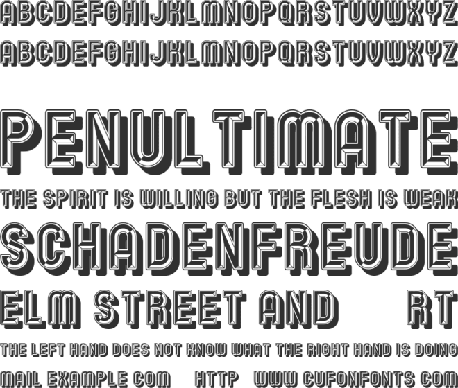 Tissue font preview