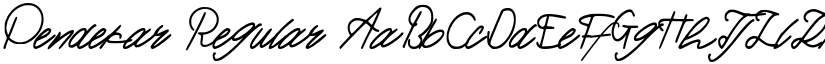 Pendekar Regular font