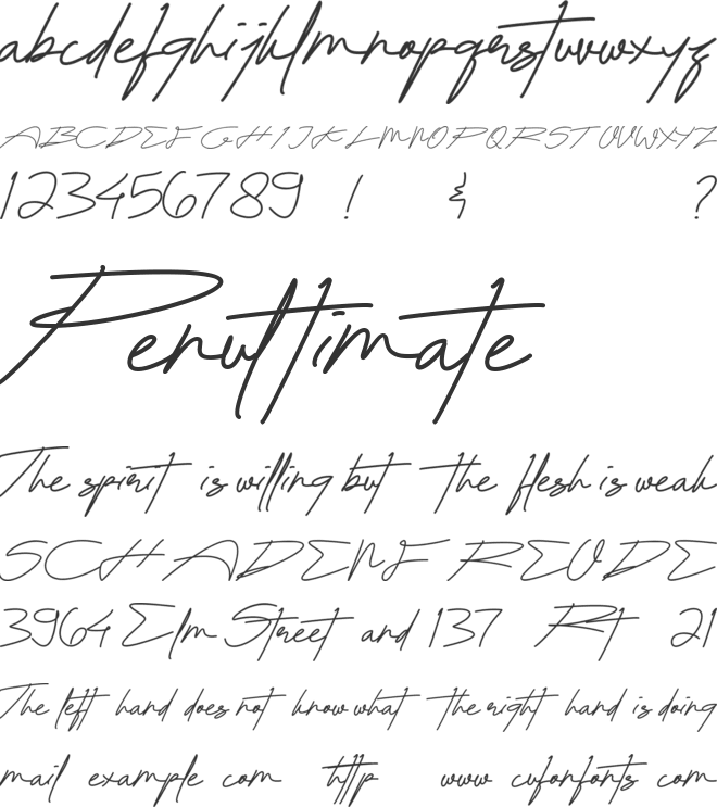 Balfontheim font preview