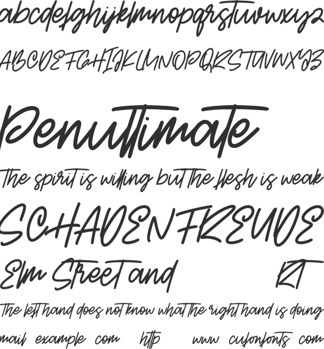 Adicttives Free font preview
