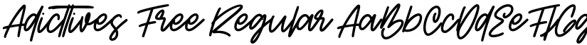 Adicttives Free Regular font