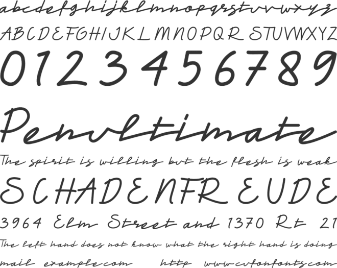 Dhecca House font preview