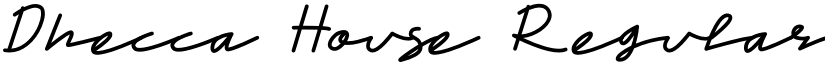 Dhecca House Regular font