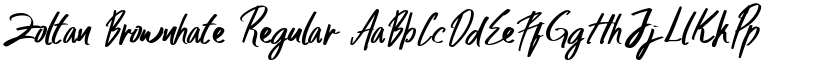 Zoltan Brownhate Regular font