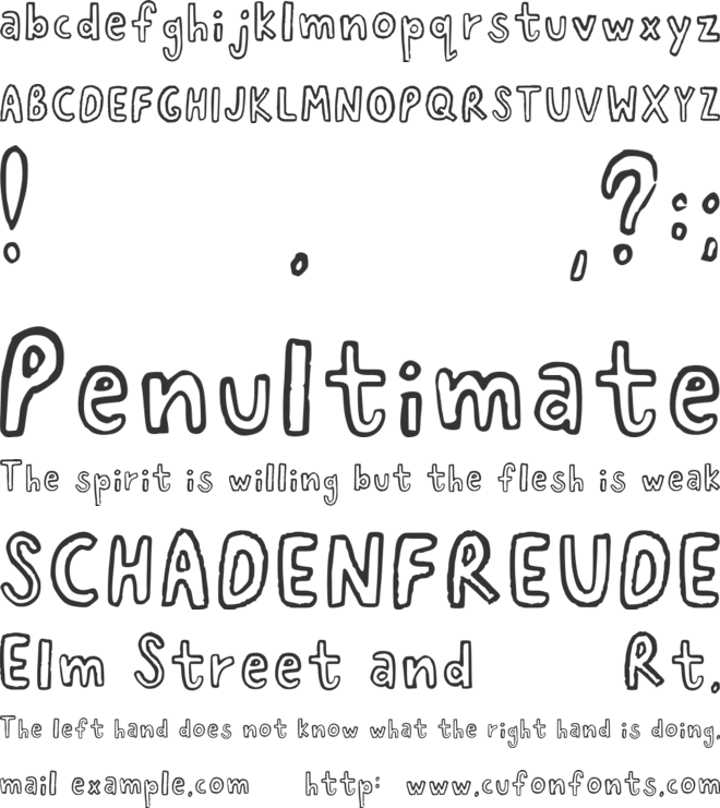 Delvue 3 font preview