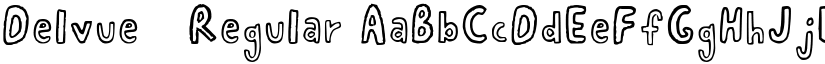 Delvue 3 Regular font