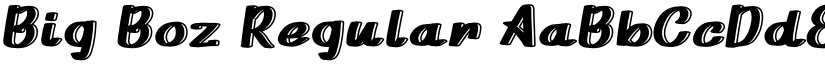 Big Boz Regular font