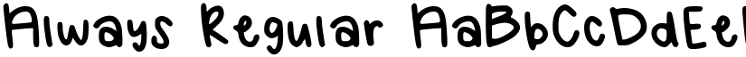 Always Regular font