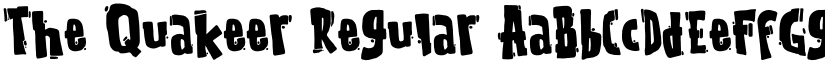 The Quakeer Regular font
